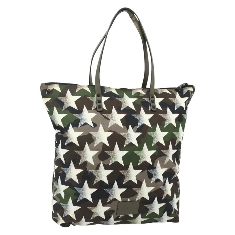 Valentino Nylon Tote Bag Khaki Green